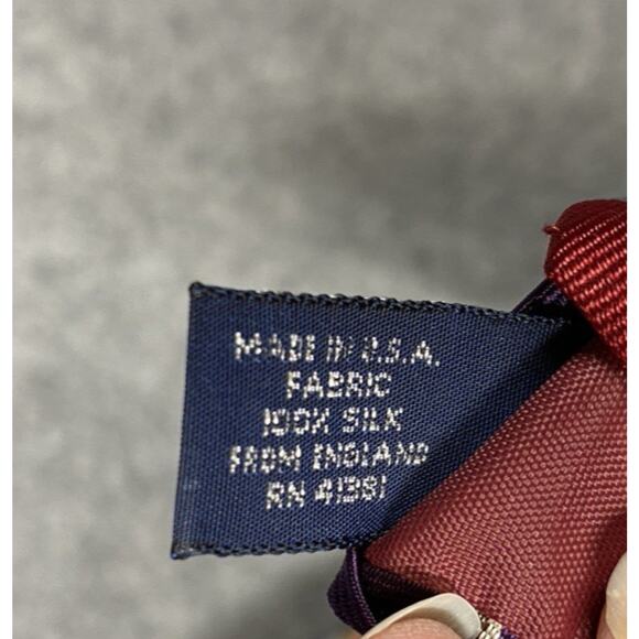 Polo Ralph Lauren Tie Mens Purple Stripe 100% Silk USA Preppy Vintage - Picture 7 of 9